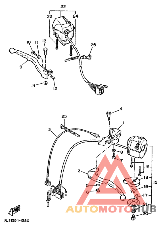 Handle switch. lever