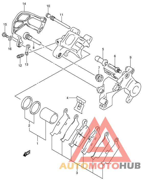 Задний суппорт