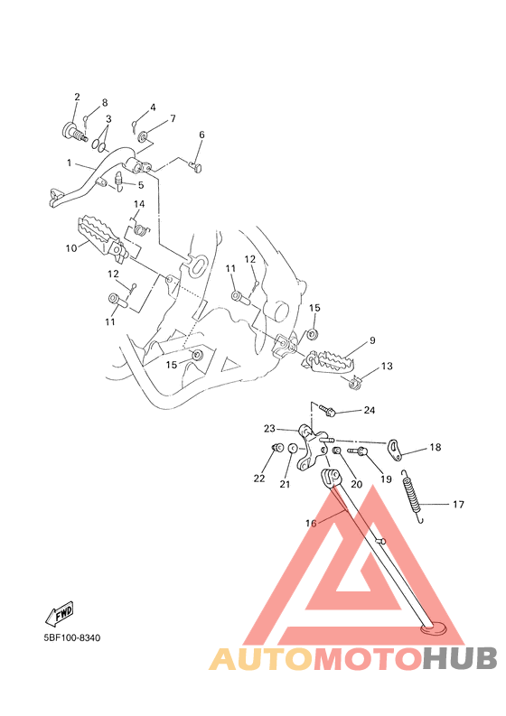 Stand. footrest