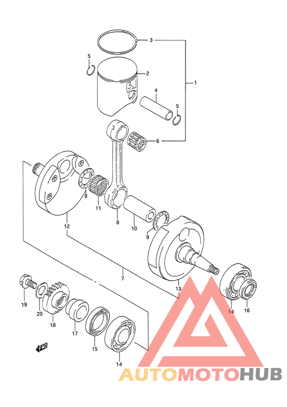 Вал коленчатый