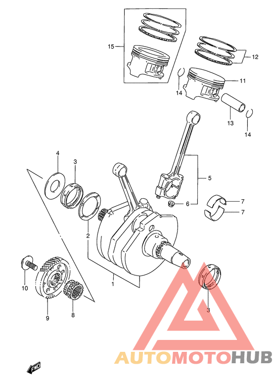 Вал коленчатый
