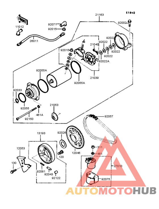 Starter motor/starter clutch