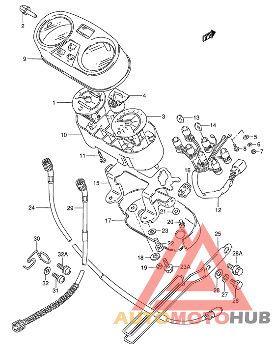 Спидометр-тахометр