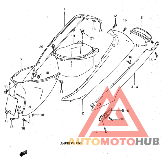 Обтекатель задний