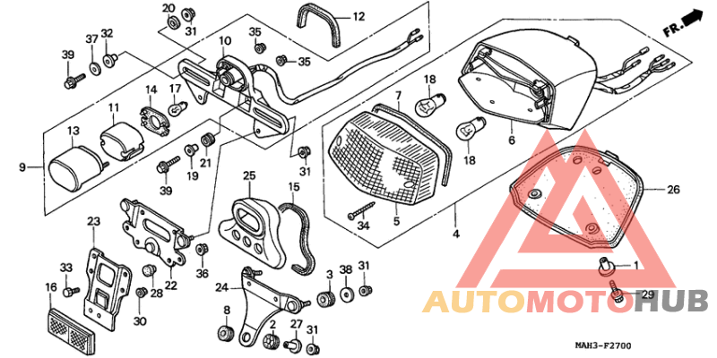 Taillight unit ass`y
