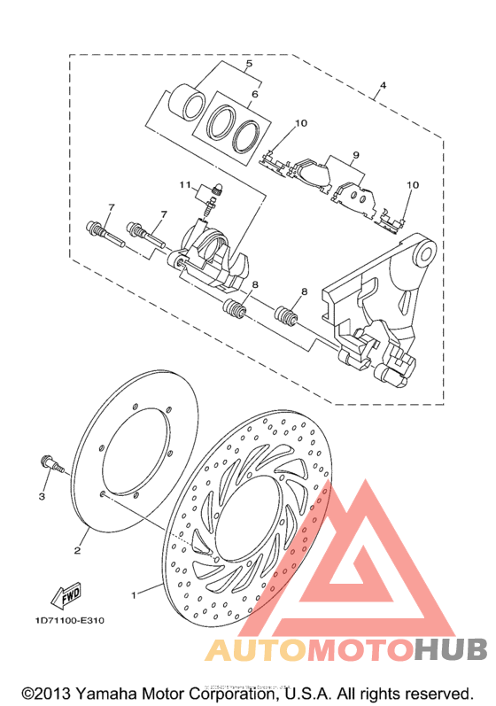 Задний суппорт