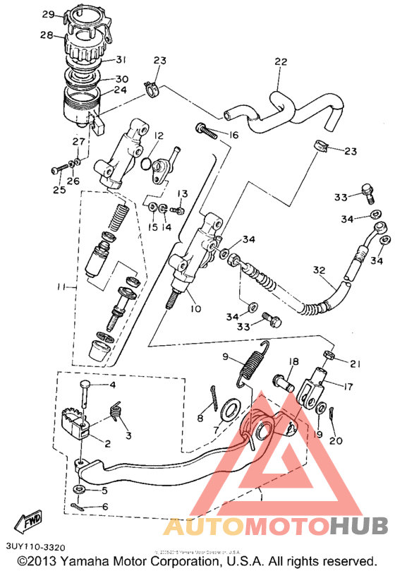 Задний торм цилиндр