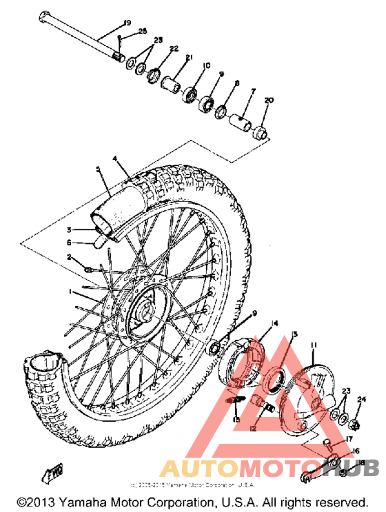 Переднее колесо