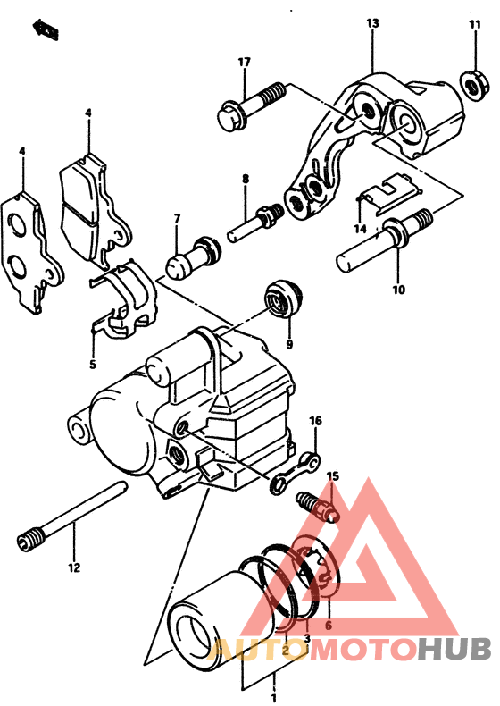Передний суппорт