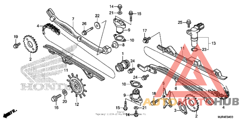 Cam chain + tensioner