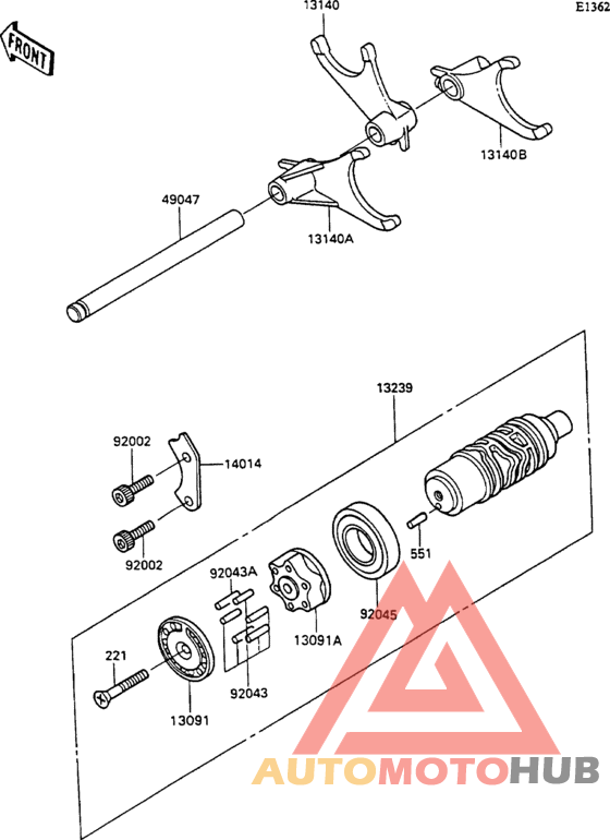 Change drum/shift fork