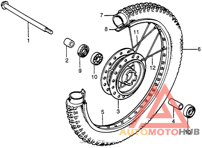 Front wheel 81-82