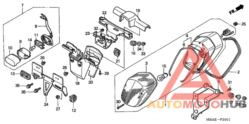 Taillight unit ass`y