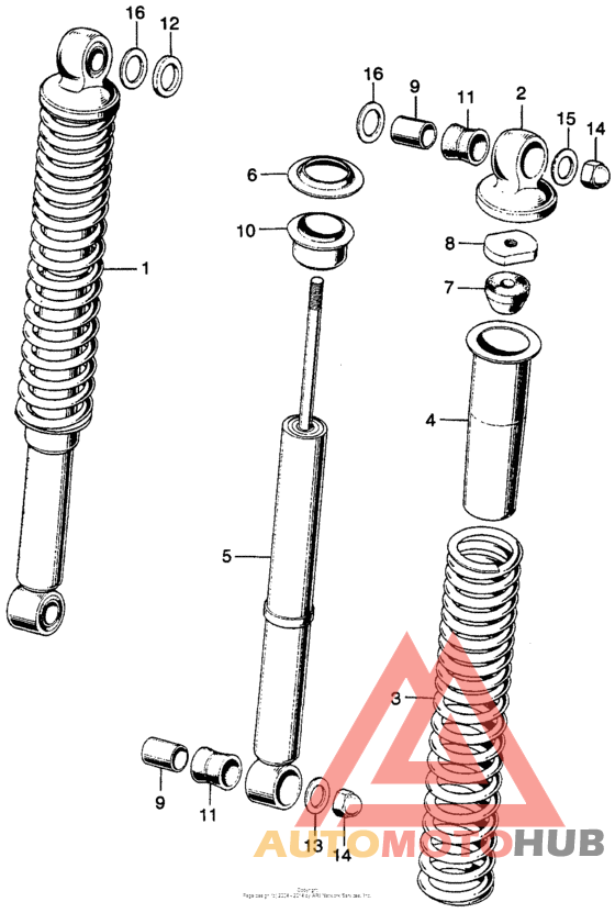 Задние амортизаторы