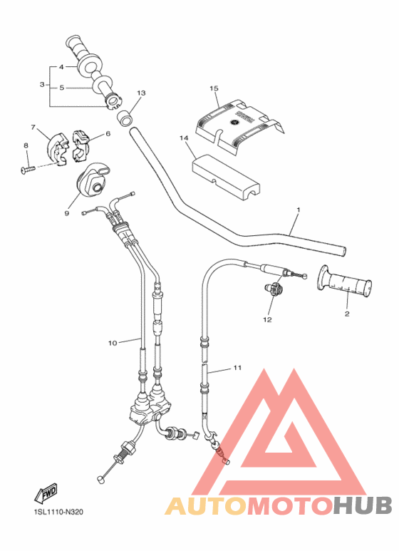 Steering handle & cable