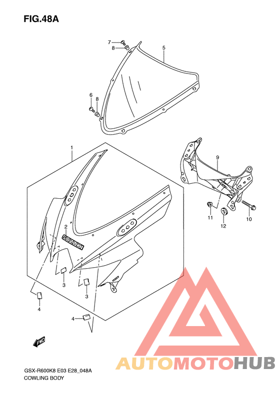 Cowling body