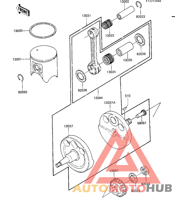 Crankshaft/piston