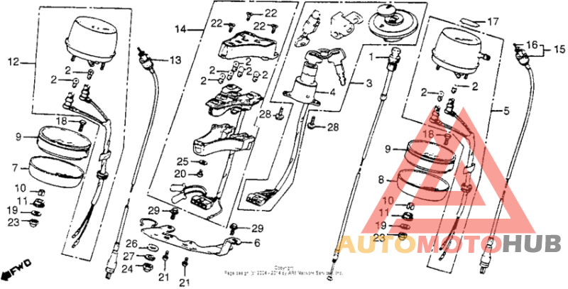 Cm400t/ckey set + speedometer + tachometer 79-81