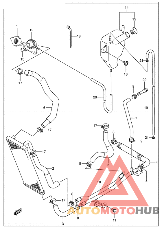 Радиатор hose