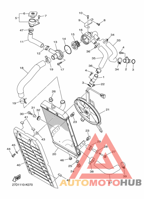 Радиатор и шланг