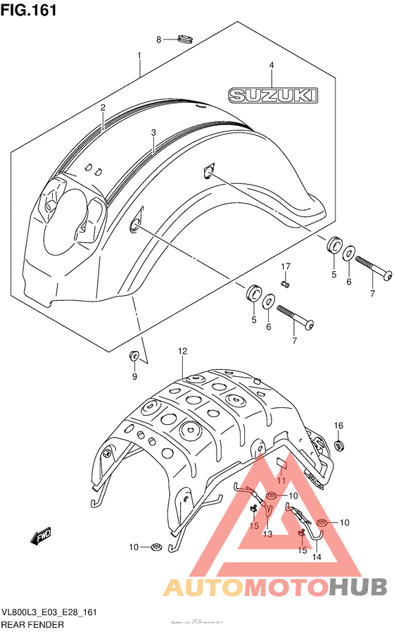 Rear Fender (Vl800Tl3 E33)