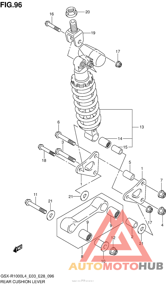 Rear Cushion Lever (Gsx-R1000L4 E33)