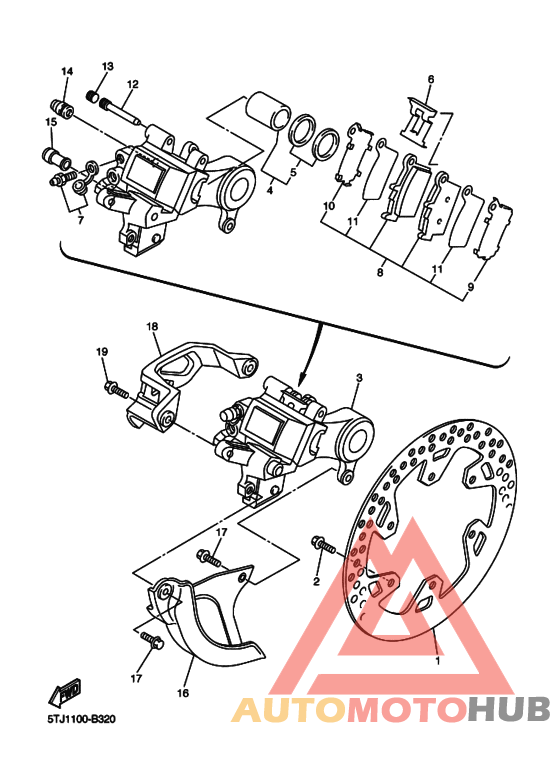 Задний суппорт