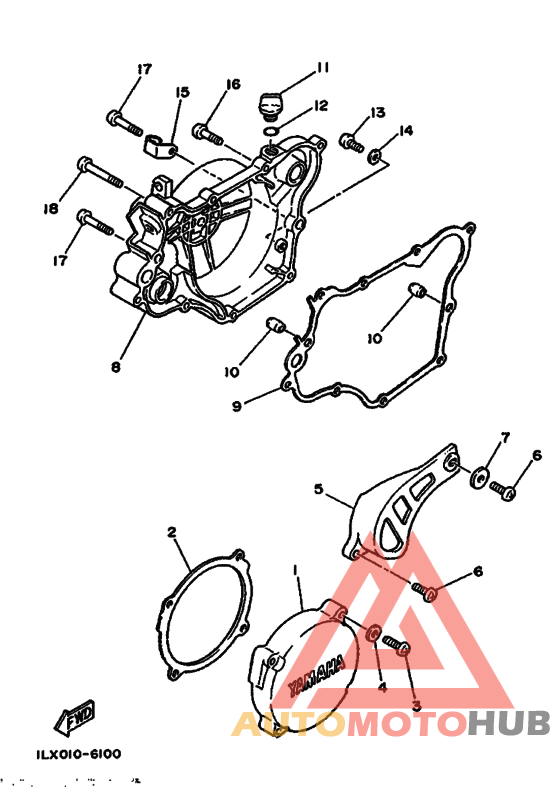 Crankcase cover ass`y  (v