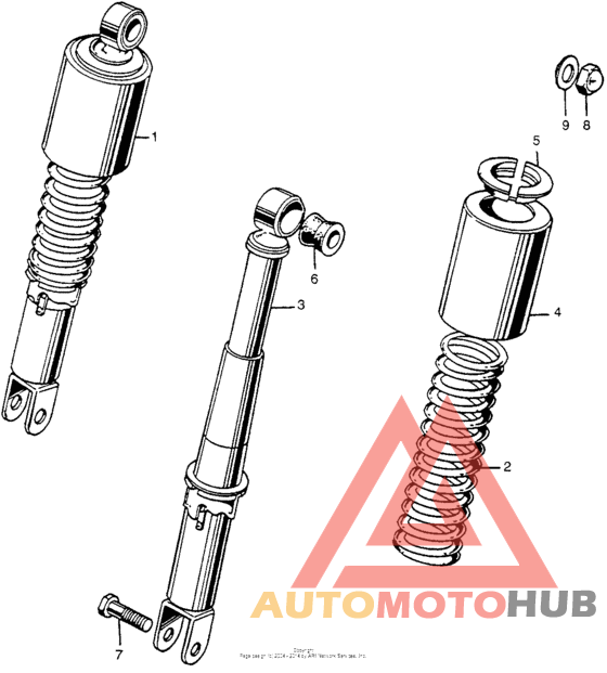 Cl175 rear shock absorber