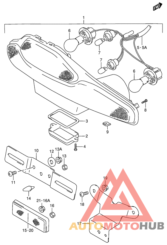 Задний фонарь