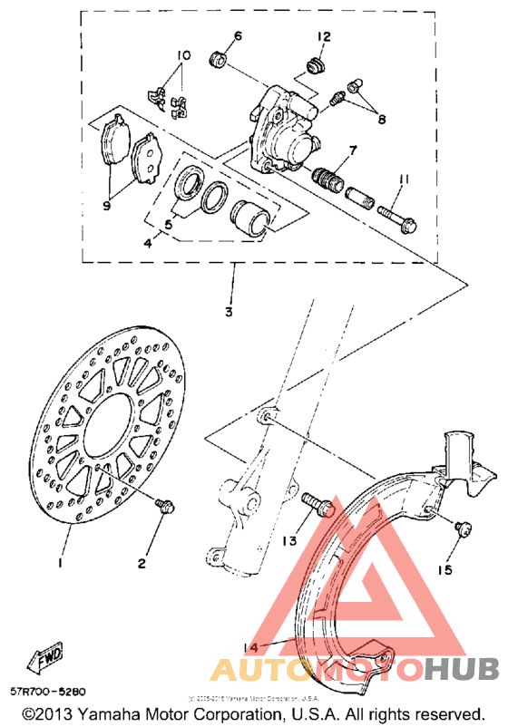 Передний суппорт