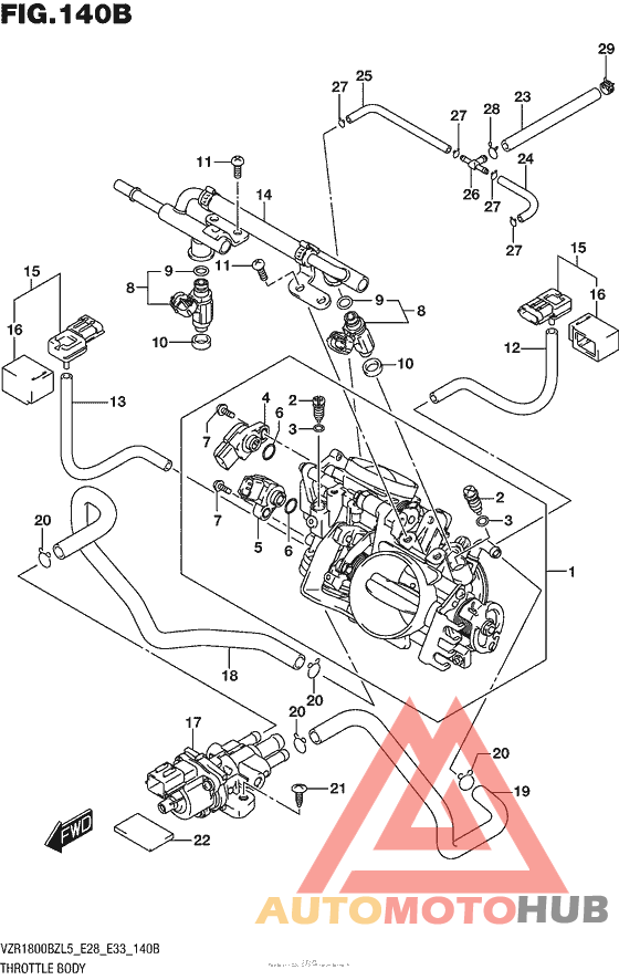 Throttle Body (Vzr1800Bzl5 E33)