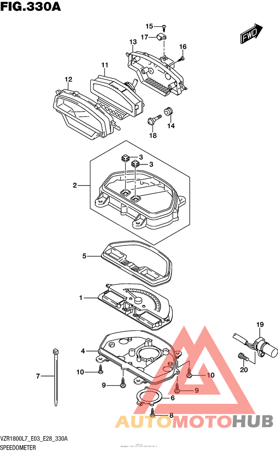 Speedometer (Vzr1800L7 E28)