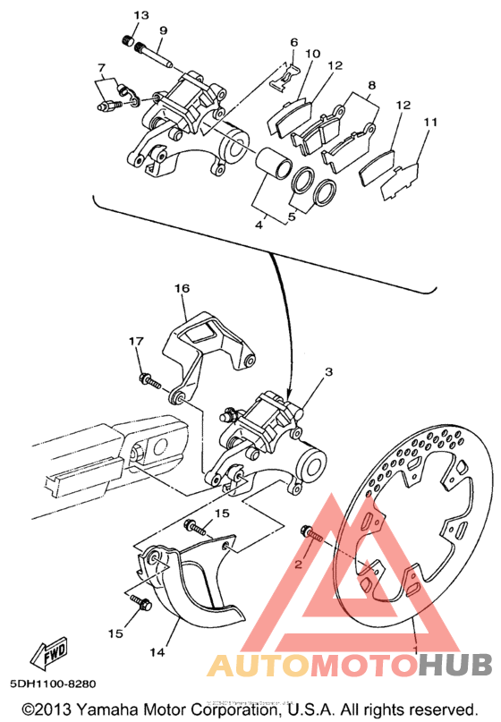Задний суппорт