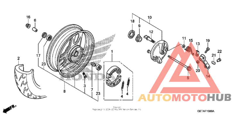 Переднее колесо
