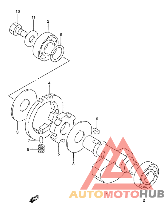 Балансир кривошипа