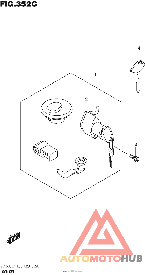 Lock Set (Vl1500Bl7 E33)