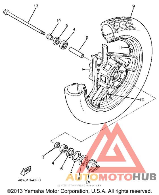Переднее колесо