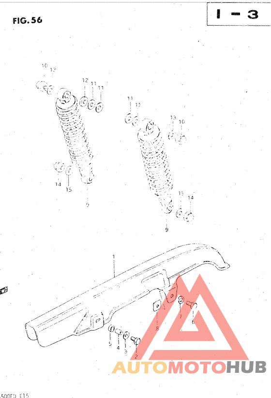 Chain case shock absorber