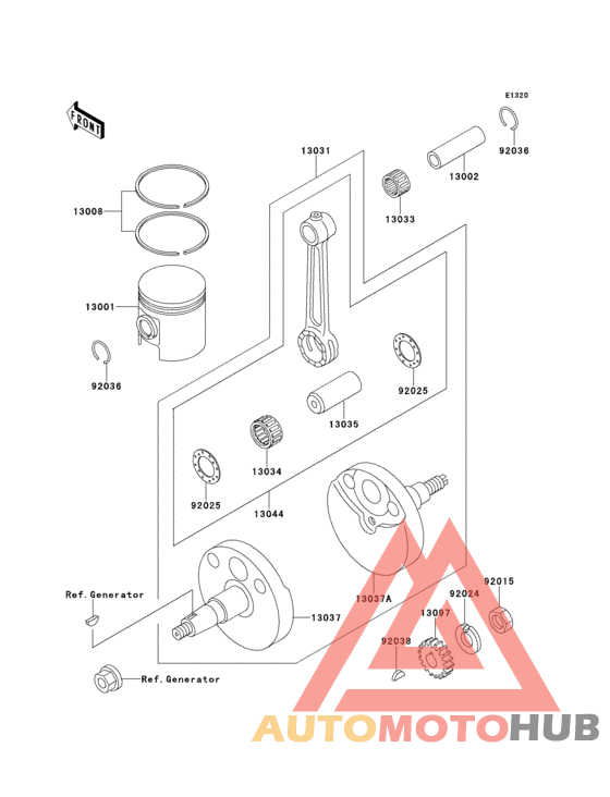 Crankshaft/piston