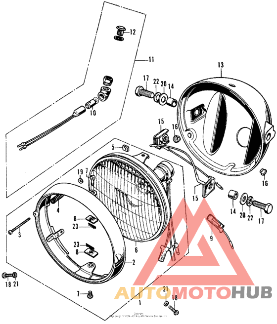 Headlight + headlight case
