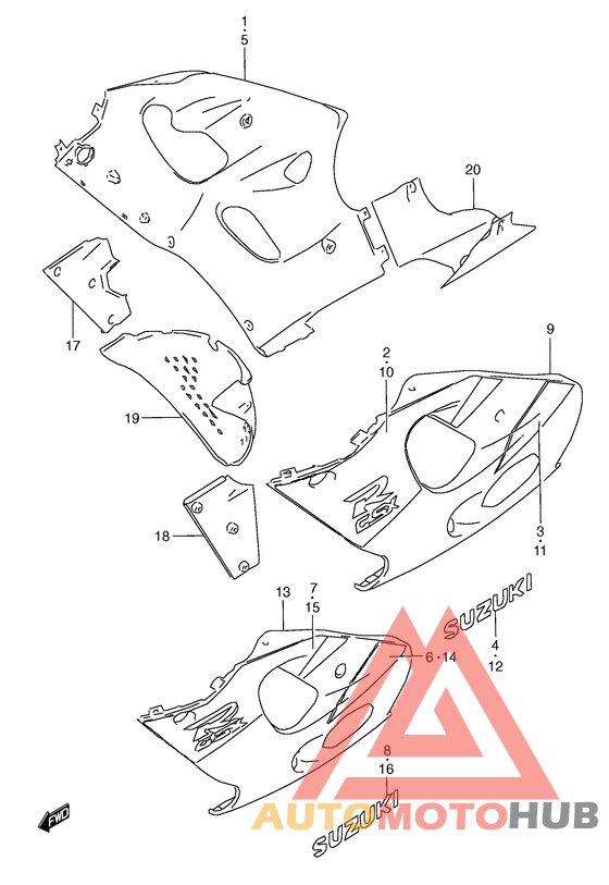 Under cowling body