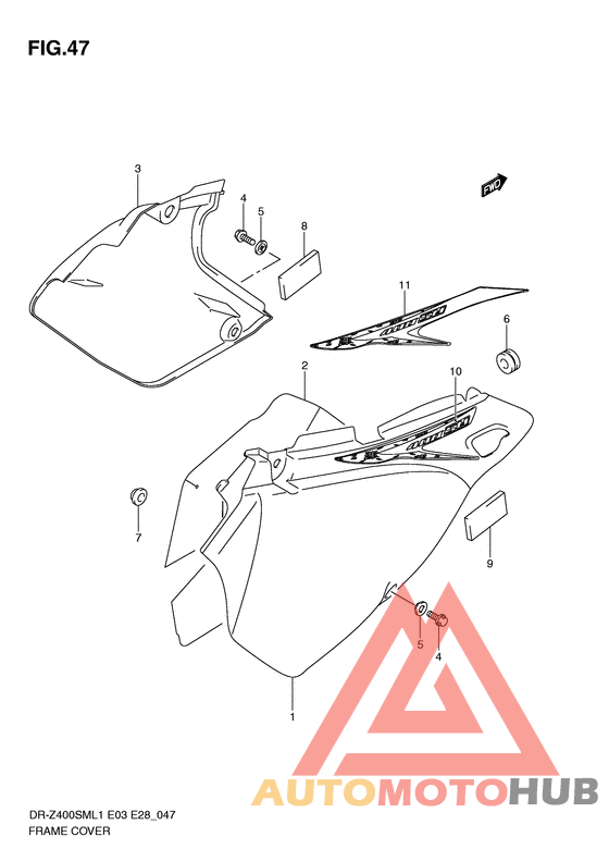 Обтекатель задний