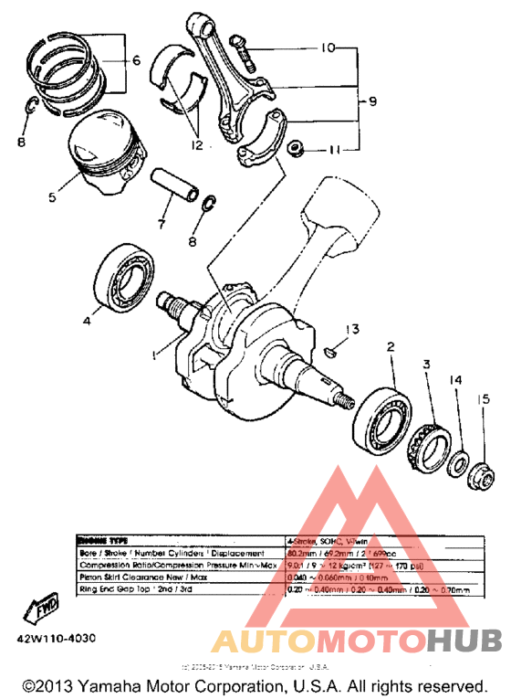 Crankshaft-piston