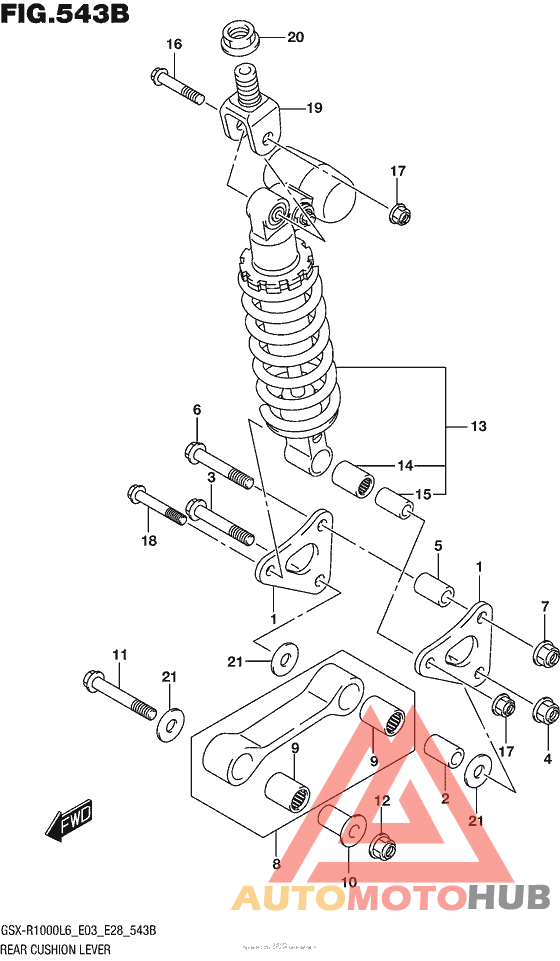 Rear Cushion Lever (Gsx-R1000L6 E28)