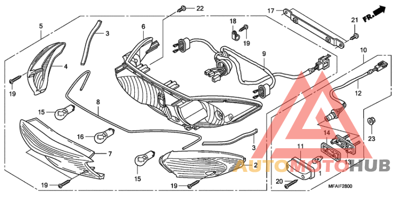 Задний фонарь