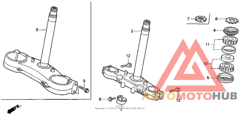 Steering stem 90-94