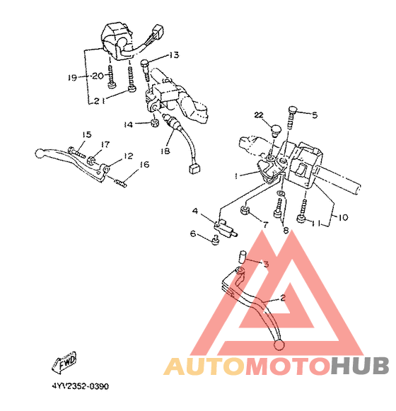 Handle switch. lever