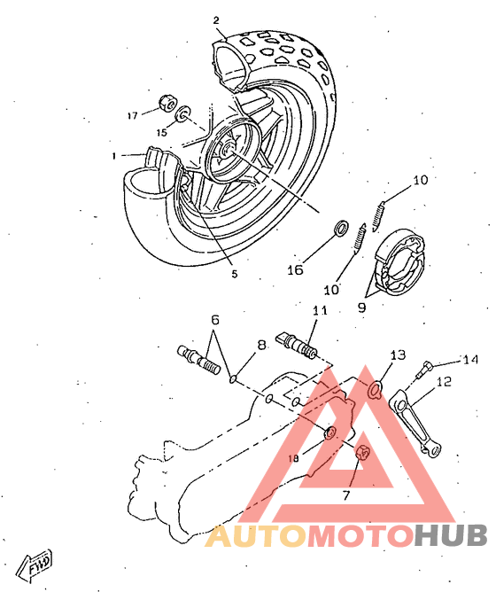 Переднее колесо