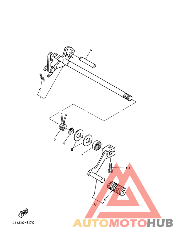 Axe de select & pedale